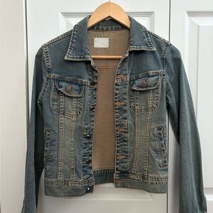 Vintage Dark Blue Denim Jacket